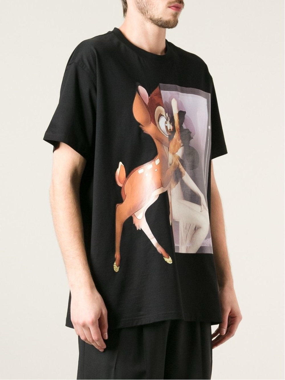 Givenchy Bambi Graphic Print Crew Neck T-Shirt